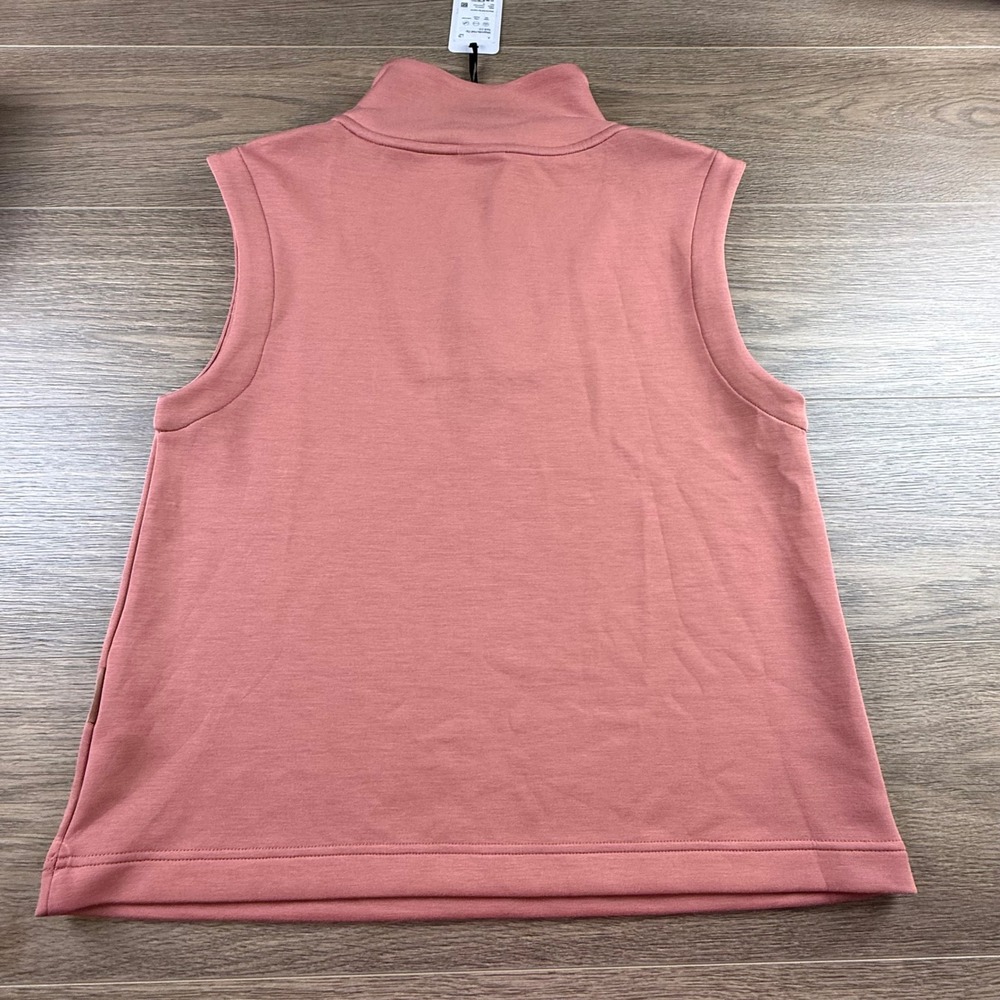 Varley Magnolia Half Zip Tank 2.0 Canyon Rose Sleeveless Mock Neck Top Sz M NWT - Picture 9 of 11